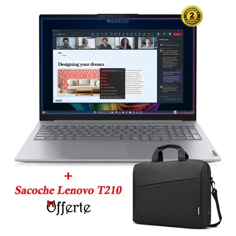 Pc Portable Lenovo Thinkbook 16 G9 IPL Ultra 7 355 16Go 512Go SSD, Photo chez Best Buy Tunisie chez Best Buy Tunisie