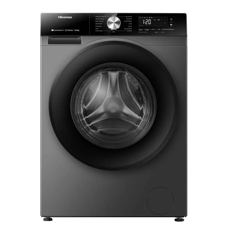 Machine à Laver Hisense WF3S1043BT Smart Inverter 10.5Kg Inox, Photo chez Best Buy Tunisie chez Best Buy Tunisie