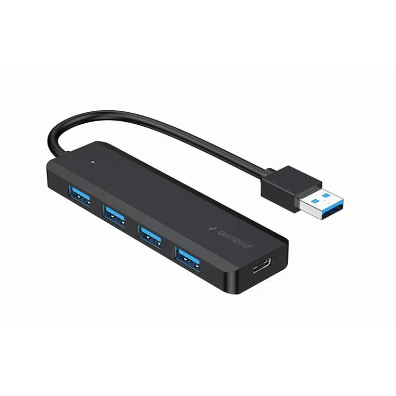 Hub GEMBIRD USB 3.2 (Gen 1) À 4 Ports -Noir -UHB-U3P4P-02
