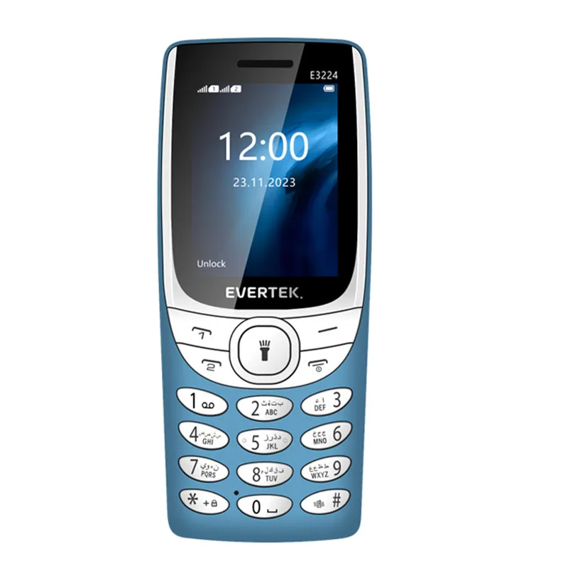 Téléphone Portable Evertek E3224 - Bleu Clair