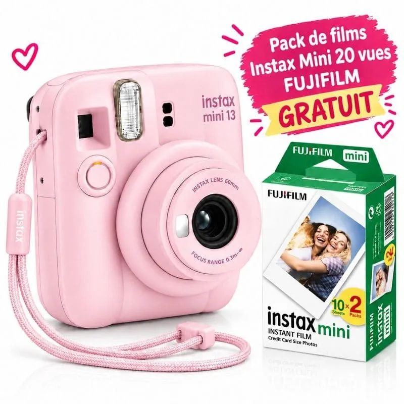 Appareil photo Fujifilm INSTAX Mini 13 - Rose-INSTAXMini 13 - Rose