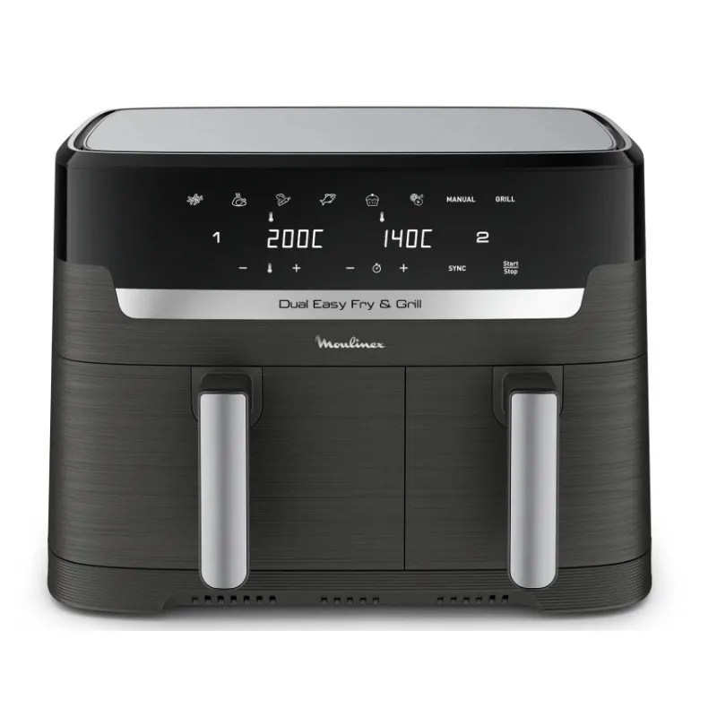 Friteuse Sans Huile Moulinex Dual Easy Fry & Grill 8.3 L EZ905B20 Noir