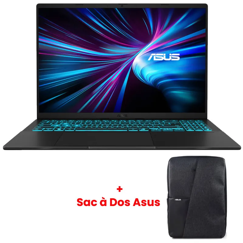 Pc Portable Gamer Asus V16 V3607VJ Intel core 7 240H 16Go 512Go SSD RTX 3050, Photo chez Best Buy Tunisie chez Best Buy Tunisie