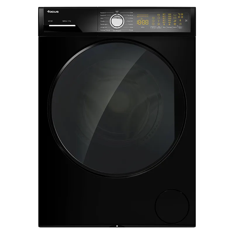 Machine à Laver Frontale Focus 11 Kg SOFT.1411 Noir