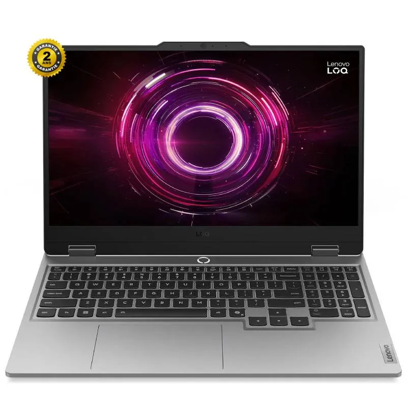 Lenovo LOQ 15AHP10 AMD Ryzen™ 5 220 Ordinateur portable 39,6 cm (15.6") Full HD 16 Go DDR5-SDRAM 512 Go SSD NVIDIA GeForce RTX 5050 Wi-Fi 6 (802.11ax) Français Gris, Photo boutique Best Buy Tunisie chez Best Buy Tunisie