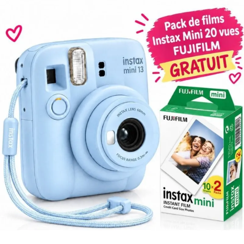 Appareil photo Fujifilm INSTAX Mini 13 - Bleu - INSTAXMini 13 - Bleu