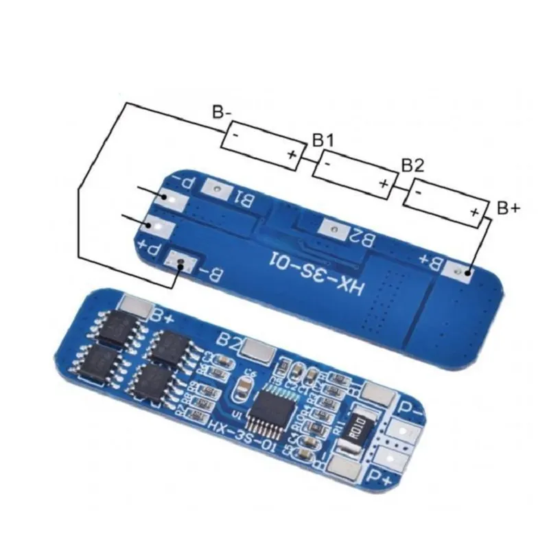 Module de carte de protection de chargeur de batterie au lithium 3S 10A 12V - NA368
