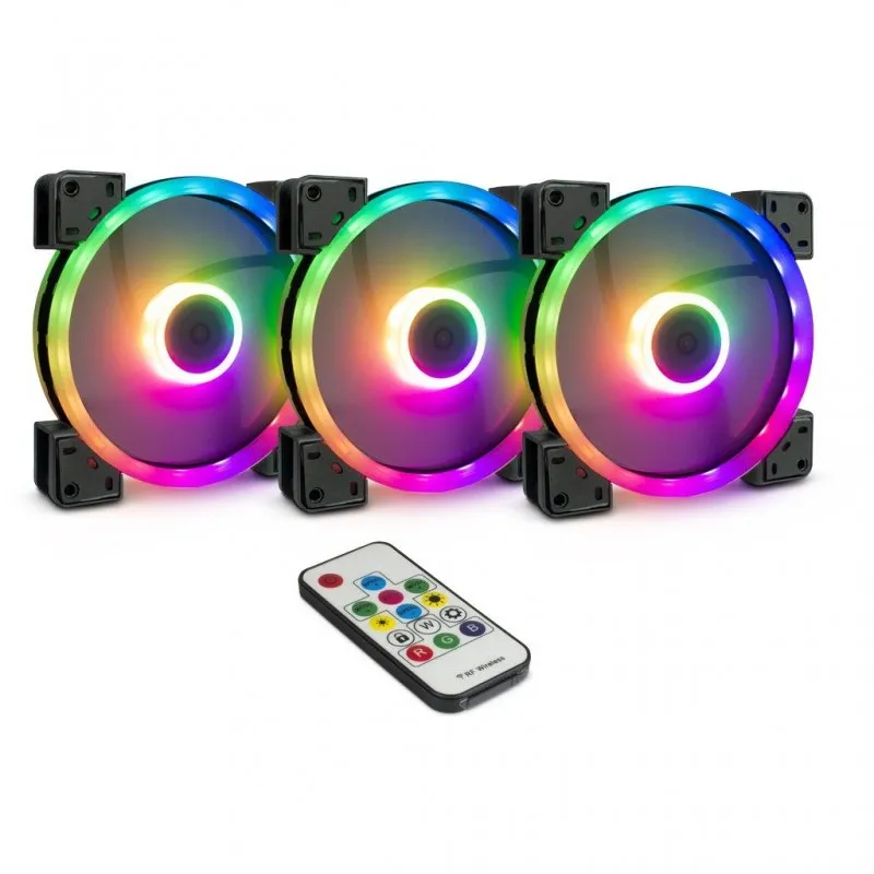 Inter-Tech Argus RGB-Fan Set RS-14 Boitier PC Ventilateur 14 cm Noir, Photo boutique Best Buy Tunisie chez Best Buy Tunisie