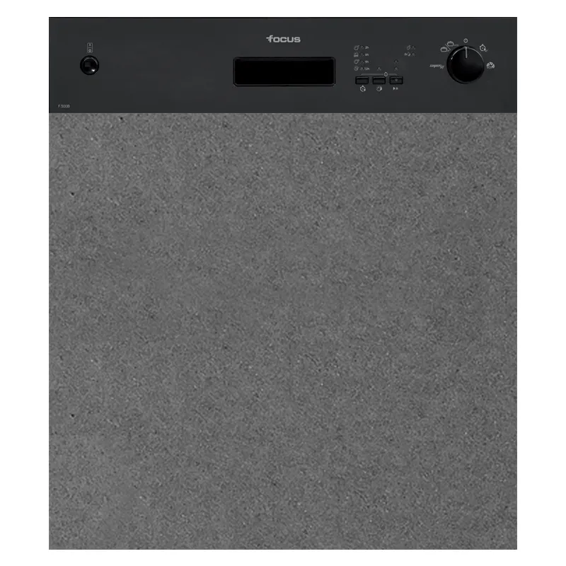 Focus F 500B - Lave-vaisselle semi-encastrable, 12 couverts, 4 programmes, noir, Photo boutique Best Buy Tunisie chez Best Buy Tunisie