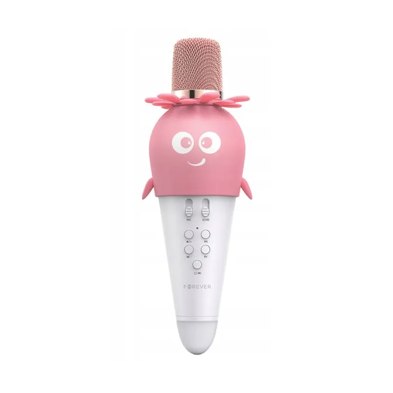 Microphone Bluetooth Karaoké FOREVER AMS-200 Avec Haut-parleur- Rose, Photo boutique Best Buy Tunisie chez Best Buy Tunisie