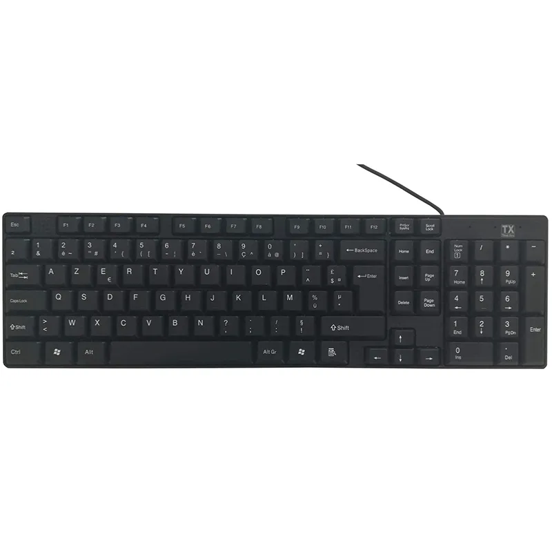 Clavier Filaire TX THINK XTRA KB1TXU-BK AZERTY -Noir, Photo boutique Best Buy Tunisie chez Best Buy Tunisie