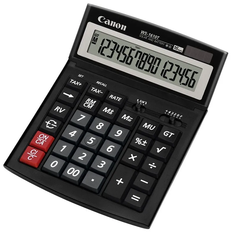 Canon WS-1610T calculatrice Bureau Calculatrice à écran Noir, Photo boutique Best Buy Tunisie chez Best Buy Tunisie