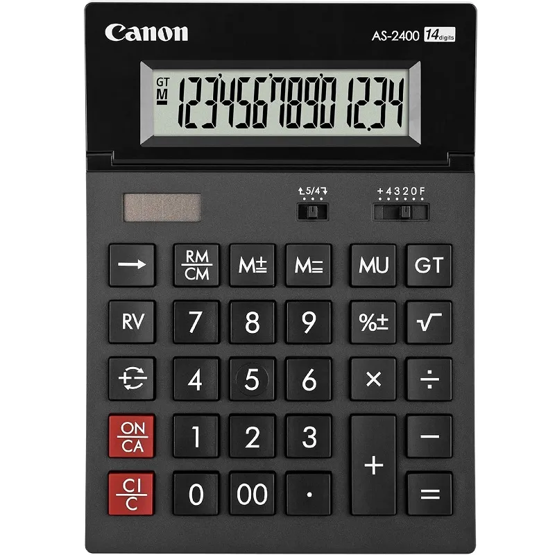 Calculatrice de bureau 14 chiffres Canon AS-2400, Photo boutique Best Buy Tunisie chez Best Buy Tunisie