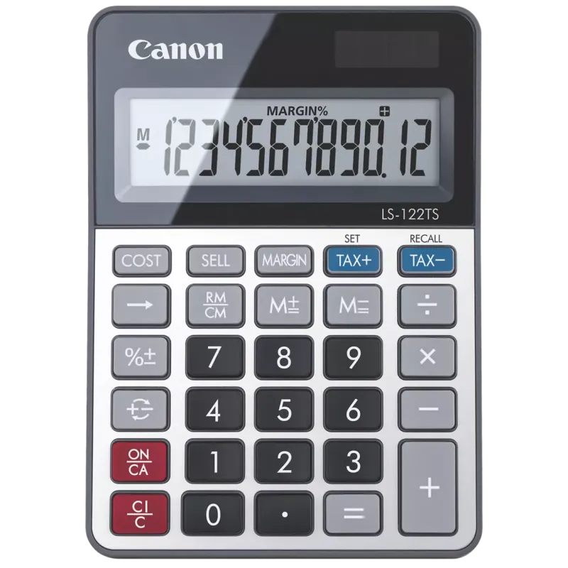 Calculatrice de bureau Canon LS-122TSDBL EMEA 12 chiffres / Gris, Photo boutique Best Buy Tunisie chez Best Buy Tunisie