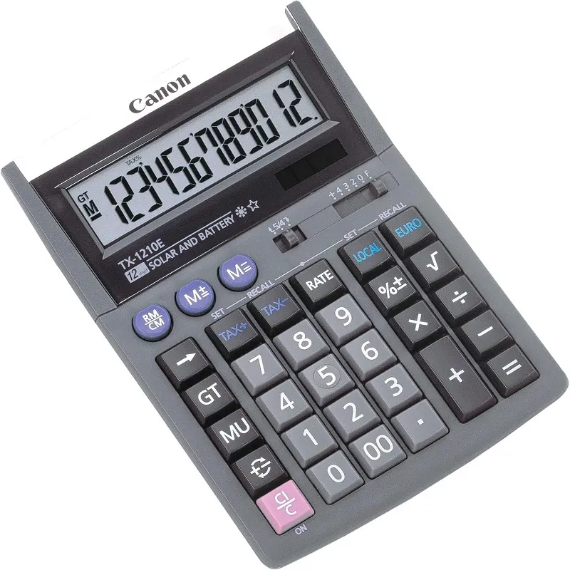Calculatrice de bureau Canon TX-1210E 12 chiffres, Photo boutique Best Buy Tunisie chez Best Buy Tunisie