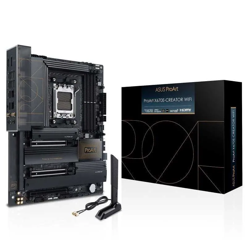 ASUS ProArt X670E-CREATOR WIFI AMD X670 Emplacement AM5 ATX, Photo boutique Best Buy Tunisie chez Best Buy Tunisie
