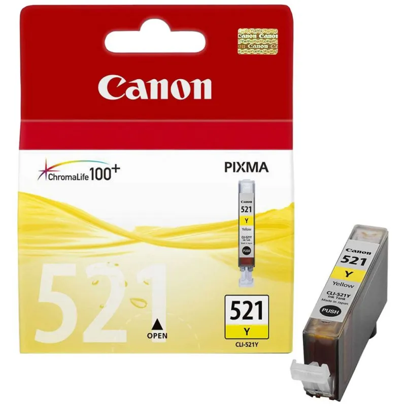 Cartouche Canon CLI-521 Jaune, Photo boutique Best Buy Tunisie chez Best Buy Tunisie