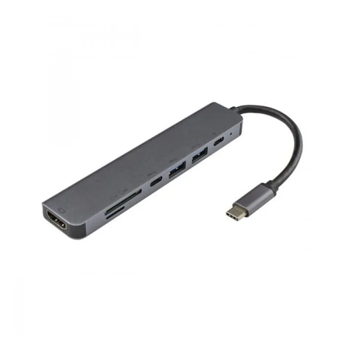 Adaptateur SBOX 7in1 USB Type C Vers HDMI & USB-3.0 & SD + TF (TYPEC-7IN1), Photo boutique Best Buy Tunisie chez Best Buy Tunisie