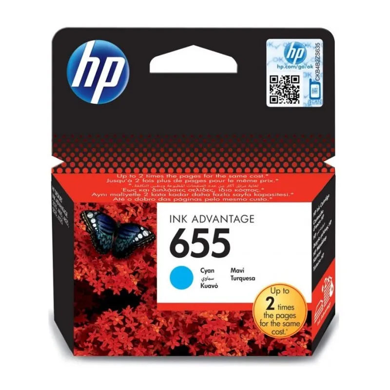 Cartouche d'encre Originale HP 655 / Cyan, Photo boutique Best Buy Tunisie chez Best Buy Tunisie
