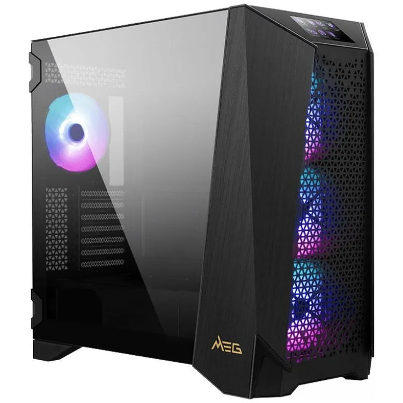 MSI CASE MEG PROSPECT 700R, 2XUSB 3.0, 1XUSB-C, 4X140MM ARGB FAN, LCD TOUCH PANEL, ARGB CONTROL BOARD, TEMPERED GLASS WINDOW, Photo boutique Best Buy Tunisie chez Best Buy Tunisie