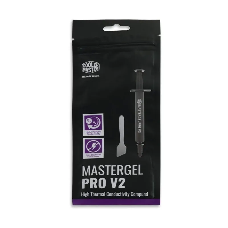Cooler Master MasterGel Pro V2 combiné de dissipateurs thermiques Pâte thermique 9 W/m·K 4 g, Photo boutique Best Buy Tunisie chez Best Buy Tunisie