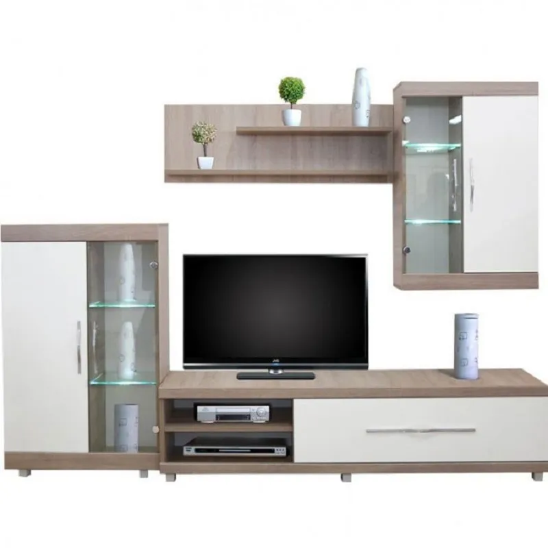 MEUBLE LIVING PARIS LIV05 - Chêne Brut & Blanc, Photo boutique Best Buy Tunisie chez Best Buy Tunisie