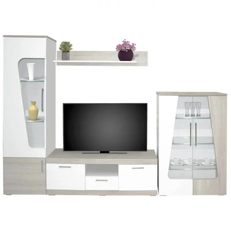 Meuble TV Living SOTUFAB Nevada - Chêne Brut & Blanc, Photo boutique Best Buy Tunisie chez Best Buy Tunisie