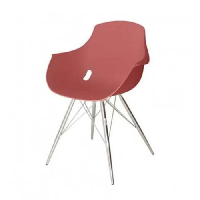Chaise SOTUFAB Bella Avec Pieds Chromées - Rouge, Photo boutique Best Buy Tunisie chez Best Buy Tunisie