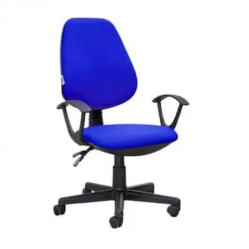 Chaise De Bureau Sécretaria SOTUFAB En Tissu Avec Accoudoirs - Bleu, Photo boutique Best Buy Tunisie chez Best Buy Tunisie