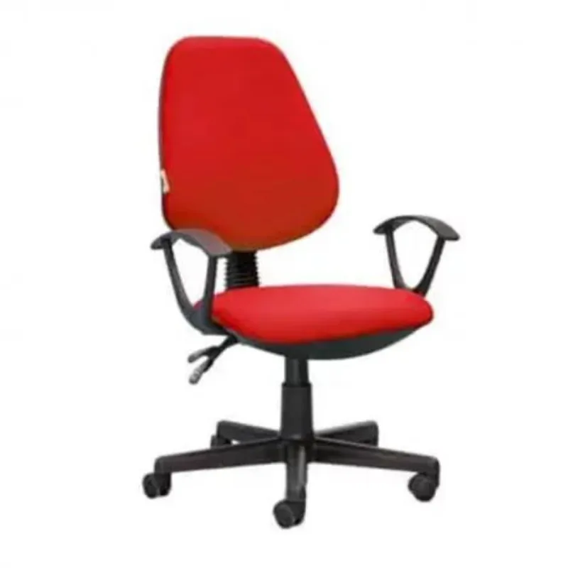 Chaise De Bureau Sécretariat SOTUFAB En Tissu Avec Accoudoirs - Rouge, Photo boutique Best Buy Tunisie chez Best Buy Tunisie
