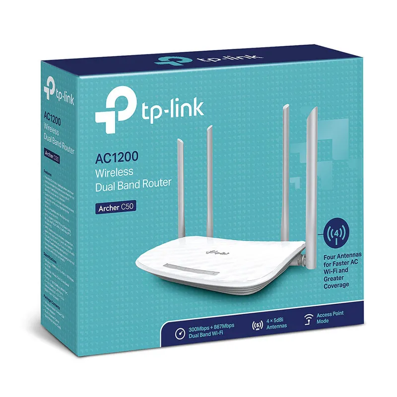 Point D'accès routeur Tp Link Double Bande Ac1200 - Blanc - tl-archer C50