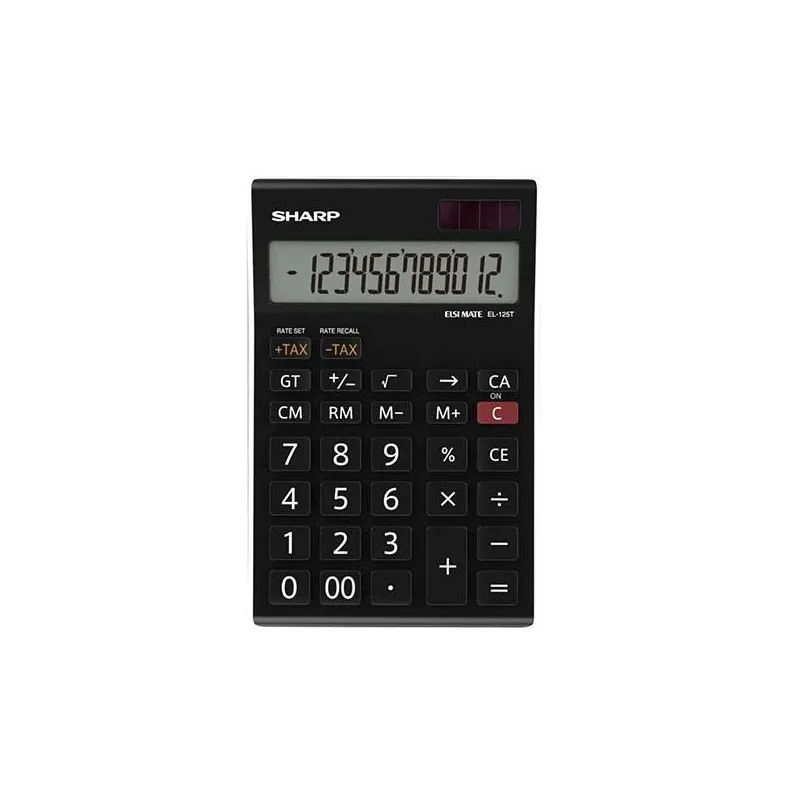 Calculatrice de Bureau SHARP EL-125T 12 chiffres Noir, Photo boutique Best Buy Tunisie chez Best Buy Tunisie