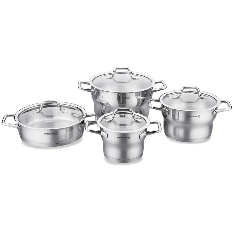 Batterie De Cuisine Korkmaz Estima A1957 8 Pièces Inox, Photo boutique Best Buy Tunisie chez Best Buy Tunisie