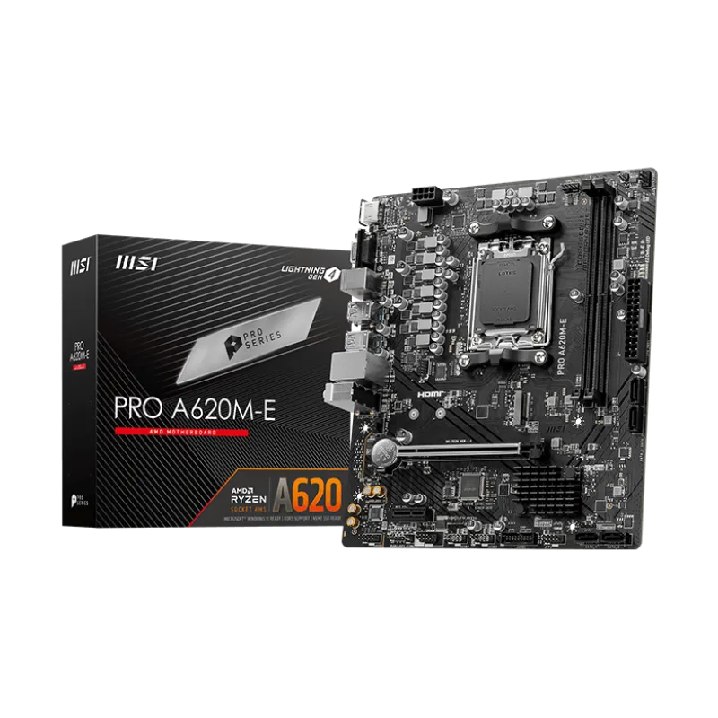 MSI PRO A620M-E carte mère AMD A620 Emplacement AM5 mini ATX, Photo boutique Best Buy Tunisie chez Best Buy Tunisie