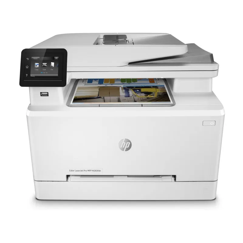 HP Color LaserJet Pro Imprimante multifonction M283fdn, Impression, copie, scan, fax, Impression USB en façade; Numérisation vers e-mail; Impression recto-verso; Chargeur automatique de documents déroulé de 50 feuilles, Photo boutique Best Buy Tunisie chez Best Buy Tunisie