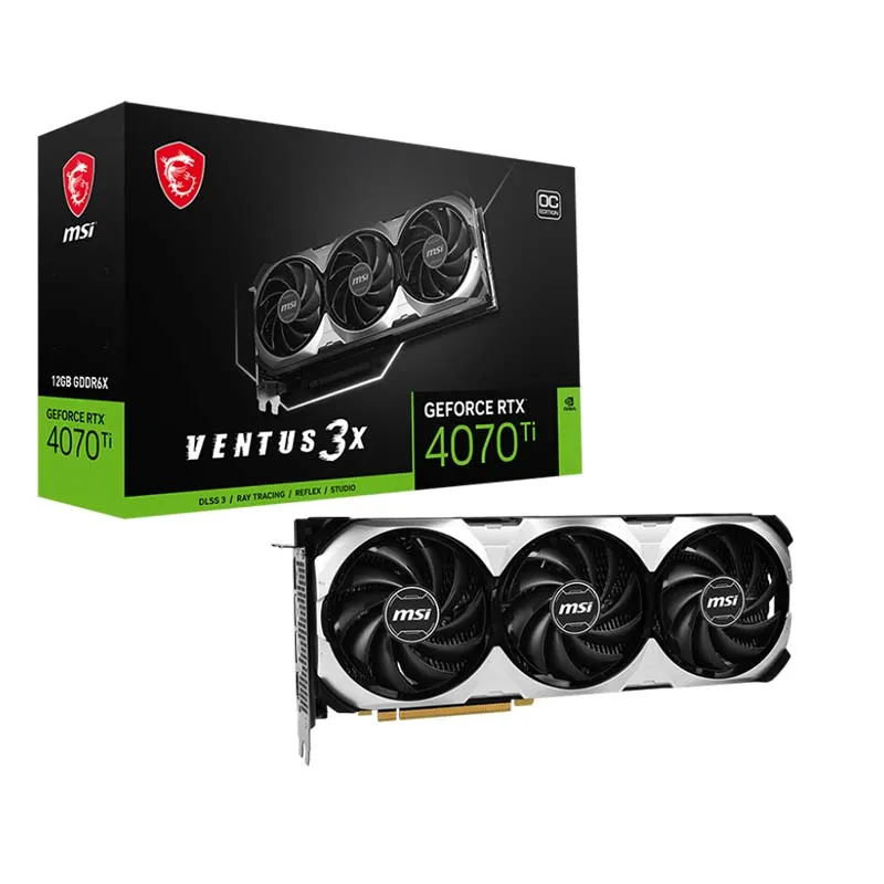 Carte Graphique Gamer MSI GeForce RTX 4070 Ti VENTUS 3X E 12G OC, Photo boutique Best Buy Tunisie chez Best Buy Tunisie