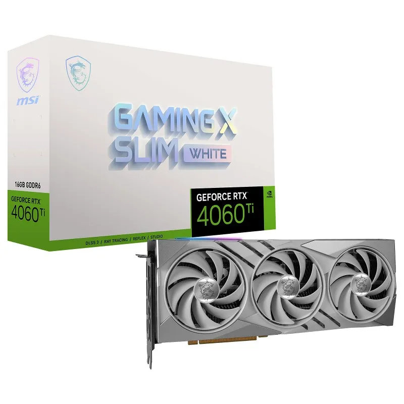 MSI GEFORCE RTX 4060 TI GAMING X SLIM WHITE 16G, Photo boutique Best Buy Tunisie chez Best Buy Tunisie