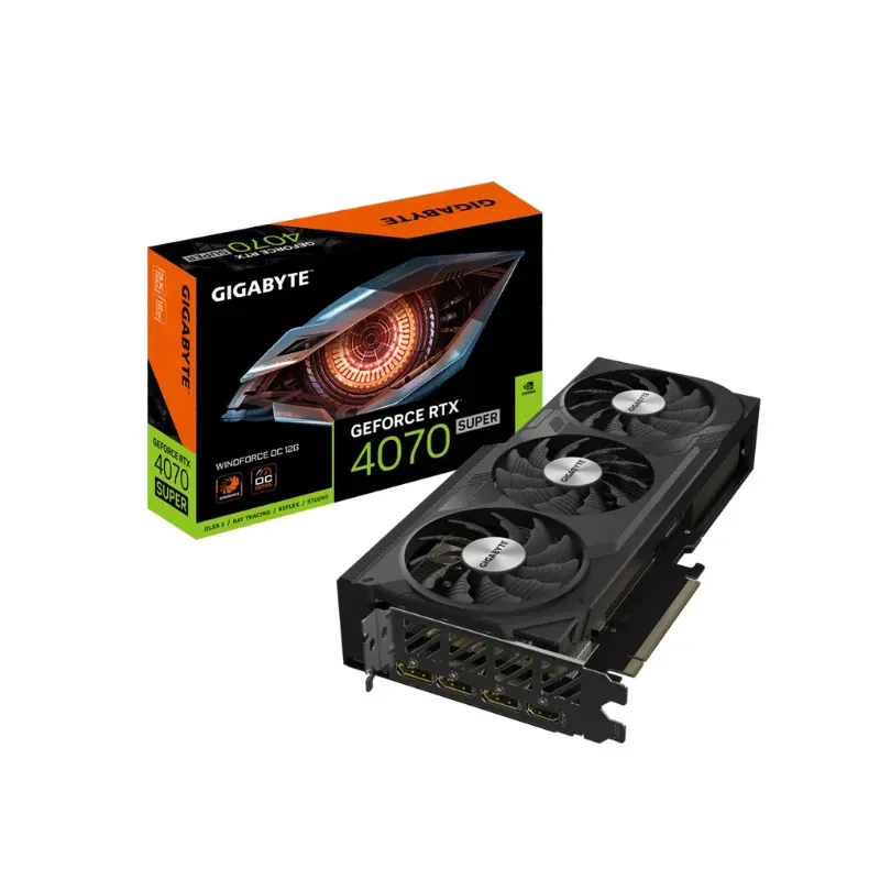 Gigabyte GeForce RTX 4070 SUPER WINDFORCE OC 12G NVIDIA 12 Go GDDR6X, Photo boutique Best Buy Tunisie chez Best Buy Tunisie