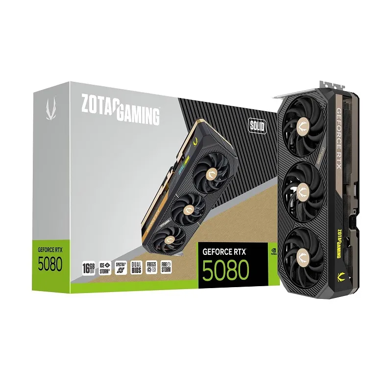 Zotac GAMING GeForce RTX 5080 SOLID NVIDIA 16 Go GDDR7, Photo boutique Best Buy Tunisie chez Best Buy Tunisie
