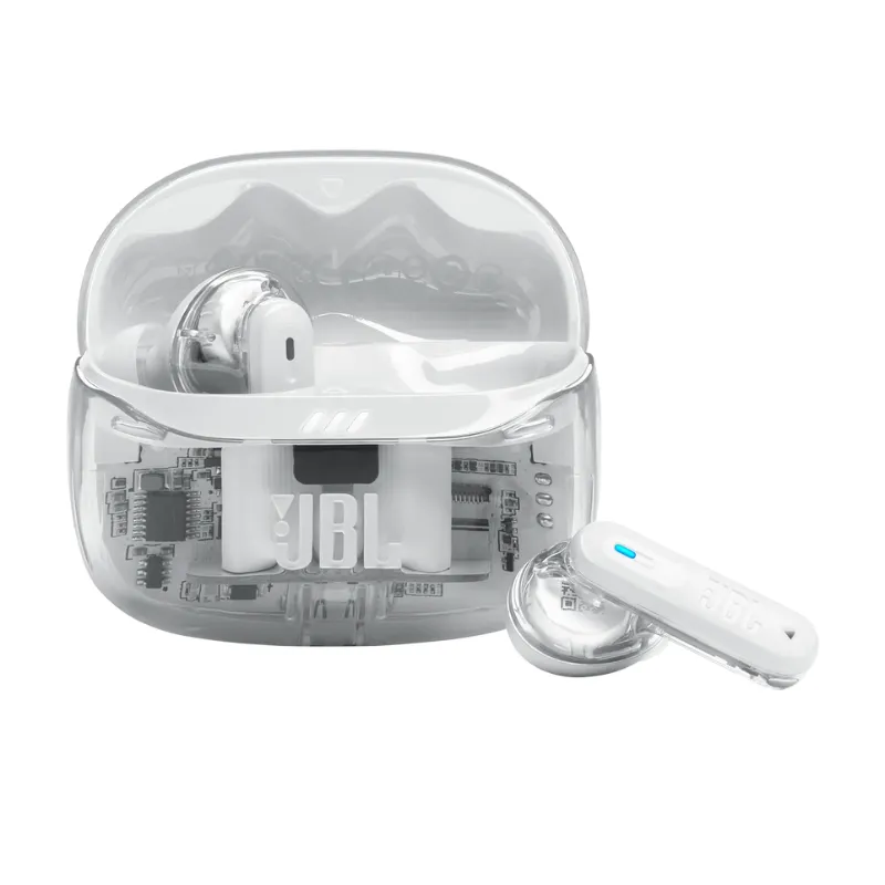 Écouteurs Sans Fil JBL Tune Beam 2 Ghost Edition / Blanc, Photo boutique Best Buy Tunisie chez Best Buy Tunisie
