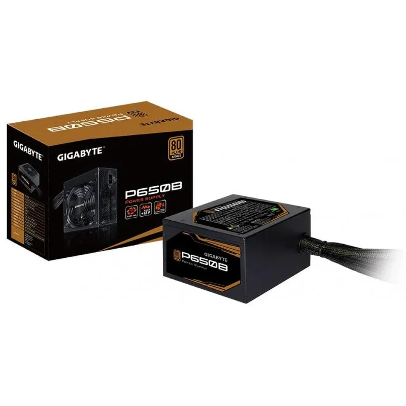 Gigabyte GP-650B POWER SUPPLY unité d'alimentation d'énergie 650 W 20+4 pin ATX ATX Noir, Photo boutique Best Buy Tunisie chez Best Buy Tunisie