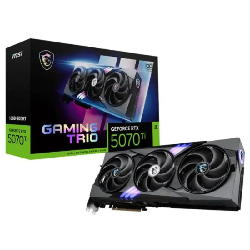 MSI GeForce RTX 5070 Ti 16G GAMING TRIO OC PLUS NVIDIA 16 Go GDDR7, Photo boutique Best Buy Tunisie chez Best Buy Tunisie