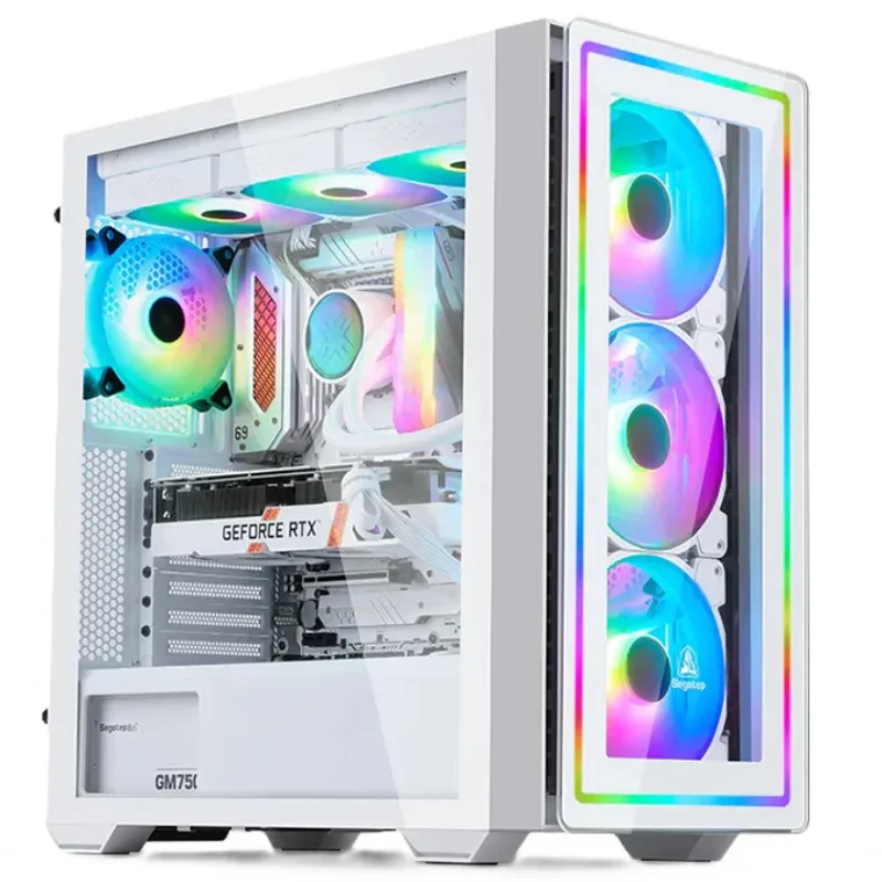 Boitier Gaming Segotep GANK-360 E-ATX Blanc, Photo boutique Best Buy Tunisie chez Best Buy Tunisie