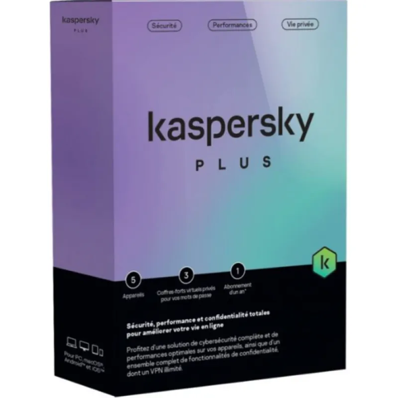 Antivirus KASPERSKY Plus 10 Postes / 1an (KL10428BKFS-25FFP-MA), Photo boutique Best Buy Tunisie chez Best Buy Tunisie