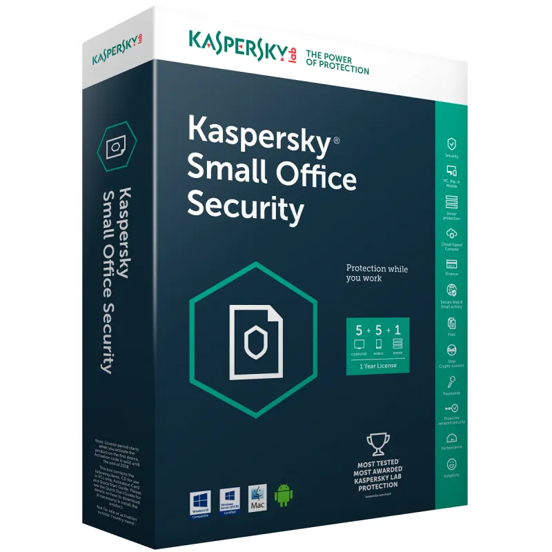 Kaspersky Small Office Security / 10 Pcs + 1 serveur, Photo boutique Best Buy Tunisie chez Best Buy Tunisie