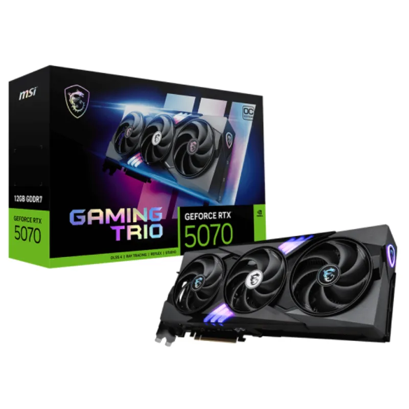 Carte Graphique Gamer MSI GeForce RTX 5070 12G GAMING TRIO OC, Photo boutique Best Buy Tunisie chez Best Buy Tunisie