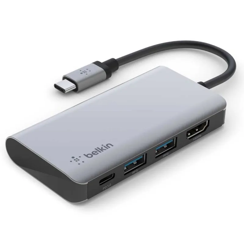 Câble USB-C 3.2 Gen 1 Argent 5000 Mbps - Belkin AVC006btSGY, Photo boutique Best Buy Tunisie chez Best Buy Tunisie