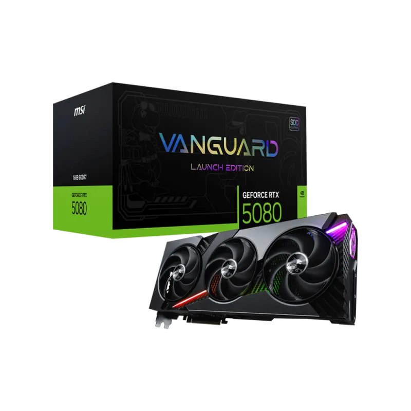 Carte Graphique Gamer MSI GeForce RTX 5080 16G VANGUARD SOC LAUNCH EDITION, Photo boutique Best Buy Tunisie chez Best Buy Tunisie