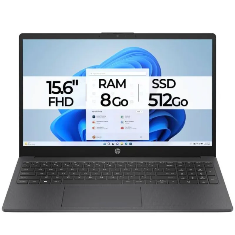 HP 9R492EA laptop Intel® Core™ i5 i5-1334U 39,6 cm (15.6") Full HD 8 Go DDR4-SDRAM Wi-Fi 6 (802.11ax), Photo boutique Best Buy Tunisie chez Best Buy Tunisie