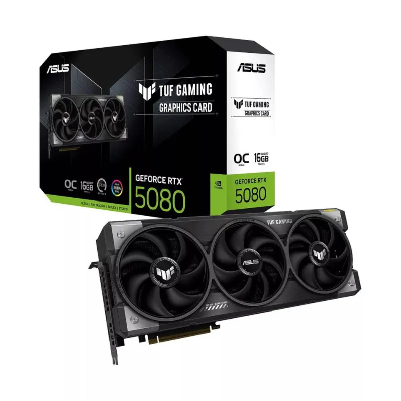 ASUS TUF Gaming TUF-RTX5080-O16G-GAMING NVIDIA GeForce RTX 5080 16 Go GDDR7, Photo boutique Best Buy Tunisie chez Best Buy Tunisie